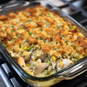 Chicken and Stuffing Casserole