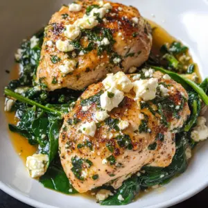 Easy Chicken Breast with Feta and Spinach