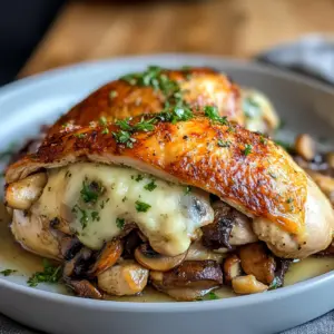 Healthy Mushroom Stuffed Chicken Breast