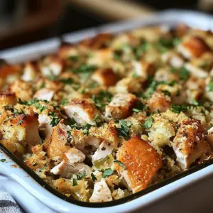 Rotisserie Chicken and Stuffing Casserole