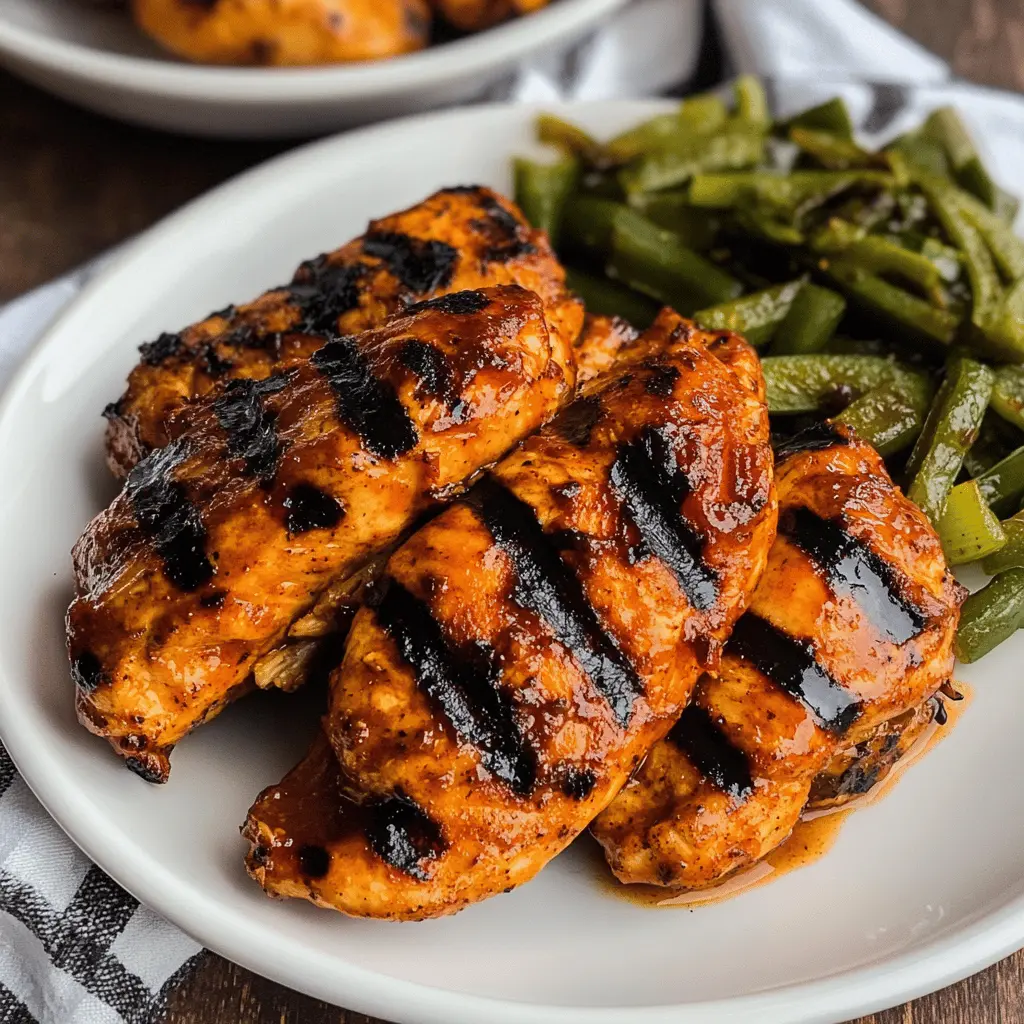 Fire up your grill for this mouthwatering BBQ Ranch Grilled Chicken! Juicy chicken breasts are marinated in a tangy ranch and BBQ sauce blend that packs a punch. Perfect for summer barbecues or weeknight dinners, this recipe is sure to impress your family and friends. Save this pin to make it for your next gathering or a cozy family night!