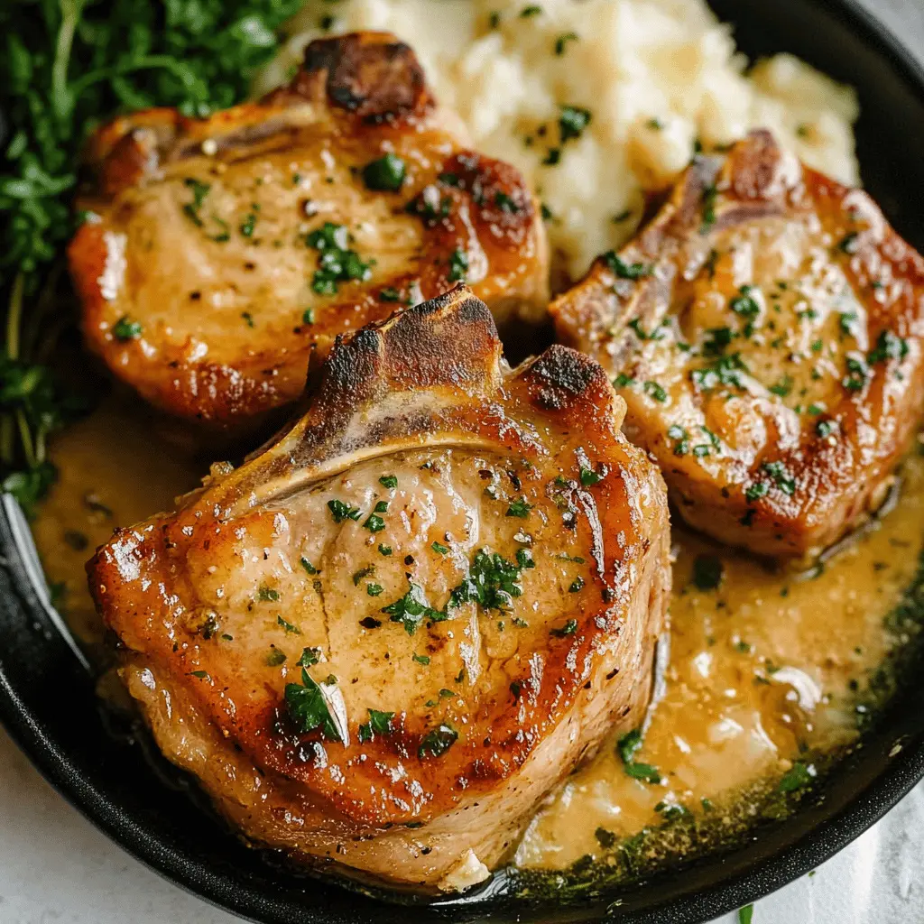 Juicy and tender baked pork chops come together with just a few simple ingredients for a meal that's both quick and satisfying. These flavorful chops are coated with a delightful blend of spices, ensuring every bite is packed with goodness. Perfect for weeknight dinners or special gatherings. Save this recipe to create a delicious meal your family will love!