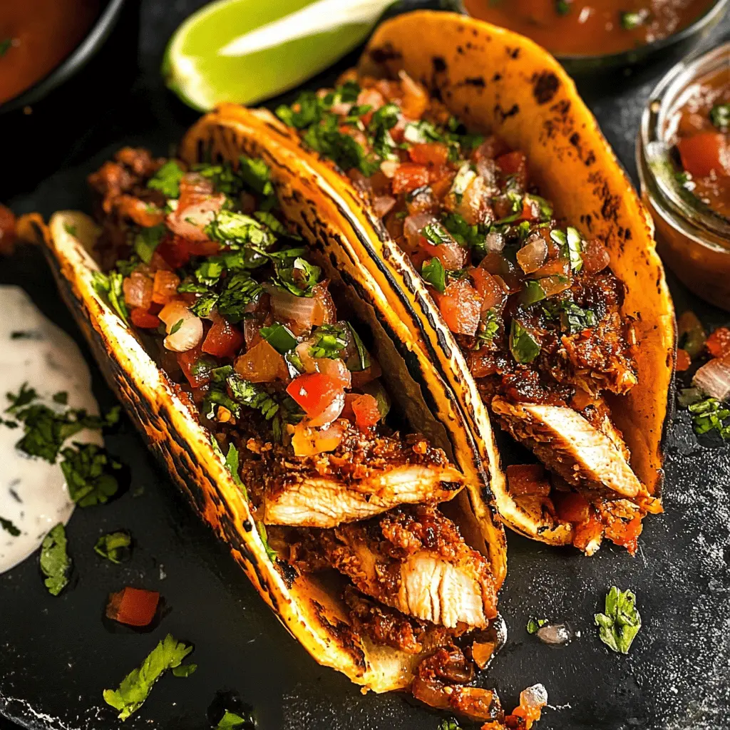 These Chicken Birria Tacos are bursting with bold flavors and tender shredded chicken, perfect for taco night or a cozy gathering! The savory broth enhances every bite, making them irresistible. Perfect for casual dinners or fun celebrations, be sure to save this recipe and impress your family and friends with this delicious twist on tacos!