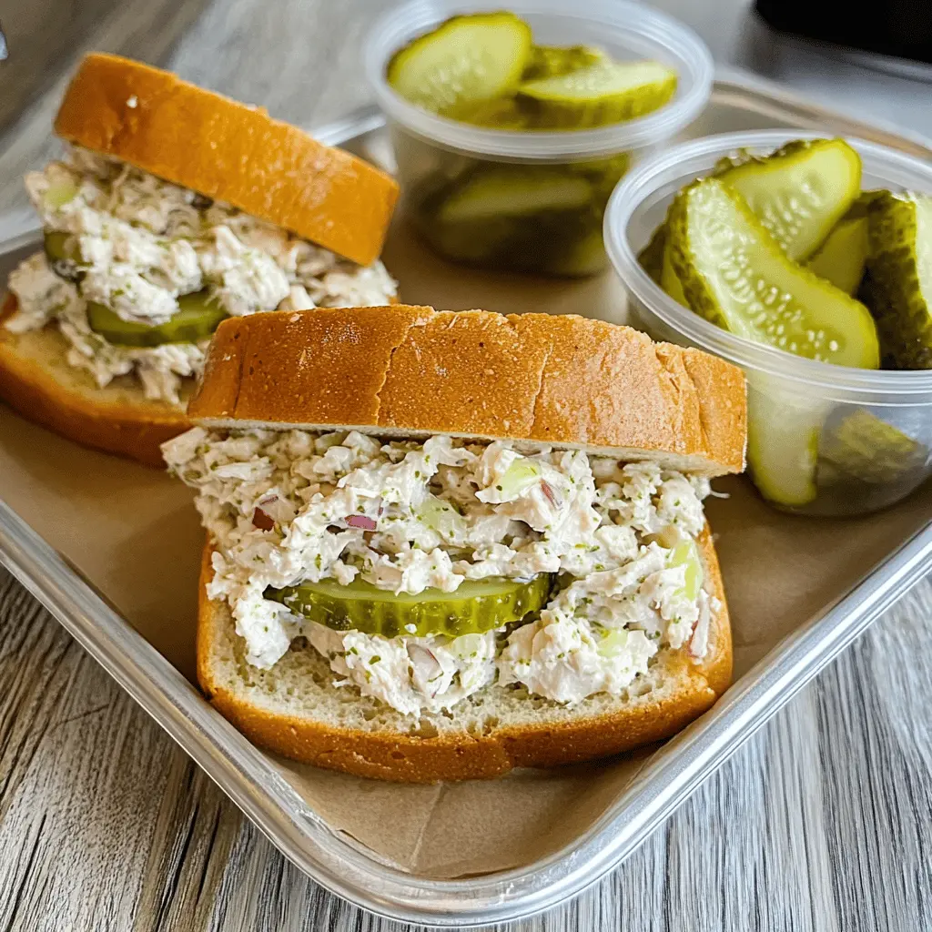 If you love the tangy crunch of dill pickles, this Dill Pickle Chicken Salad Sandwich recipe is for you! Packed with tender chicken, creamy dressing, and zesty dill pickles, it's perfect for lunch or picnics. Easy to make and full of flavor, these sandwiches will impress your family and friends. Save this delicious recipe for your next gathering or quick meal!