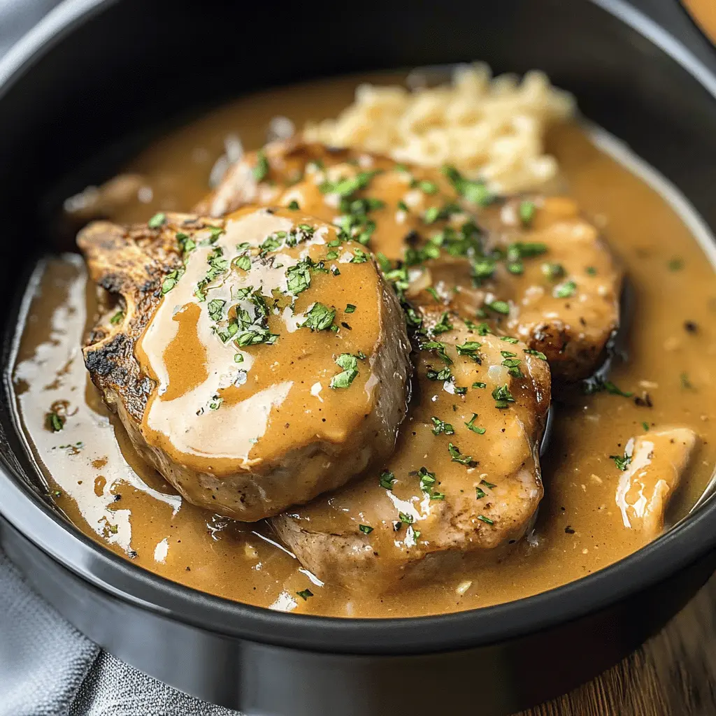 Get ready for a comforting family dinner with these Easy Crock Pot Smothered Pork Chops! This recipe features tender pork chops slow-cooked in a rich, creamy sauce with seasoned veggies. Perfect for busy weeknights or a cozy Sunday meal. Save this pin for your next dinner idea and enjoy the simplicity of a delicious meal!