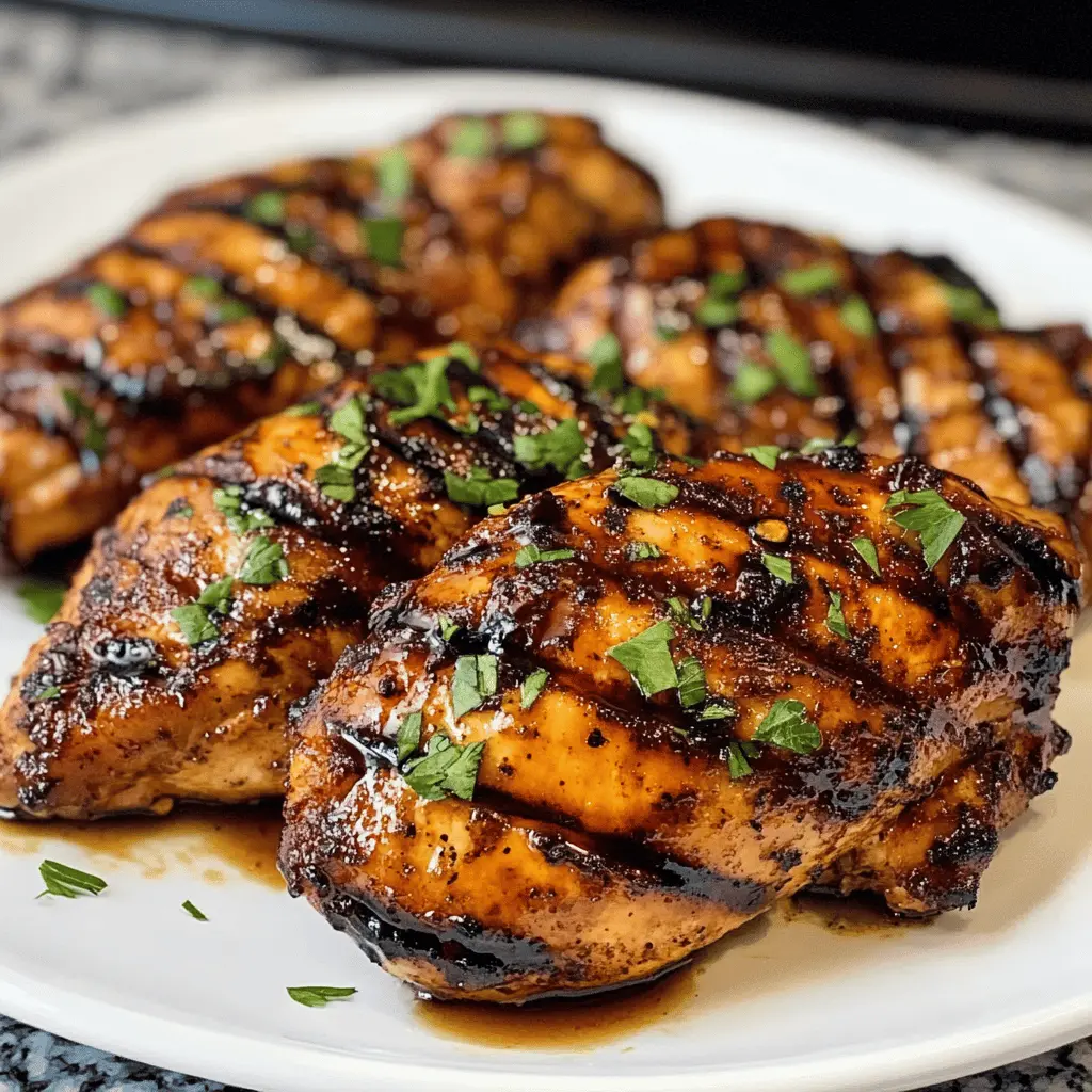 Enjoy the delightfully tangy and sweet flavors of this Glazed Balsamic Chicken recipe! With juicy chicken thighs coated in a rich balsamic glaze, this dish is perfect for weeknight dinners or special occasions. Ready in under 30 minutes, it's a flavorful meal the whole family will love. Save this recipe for an easy, crowd-pleasing dinner option that’s sure to impress!