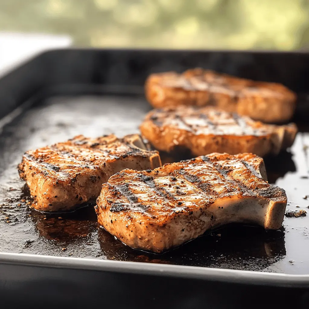 Juicy Grilled Pork Chops are here to take your grilling game to the next level! Made with simple ingredients, these chops are effortlessly flavorful and perfect for any weeknight dinner or weekend barbecue. Ready in minutes and packed with taste, you'll want to save this recipe for your next outdoor gathering!