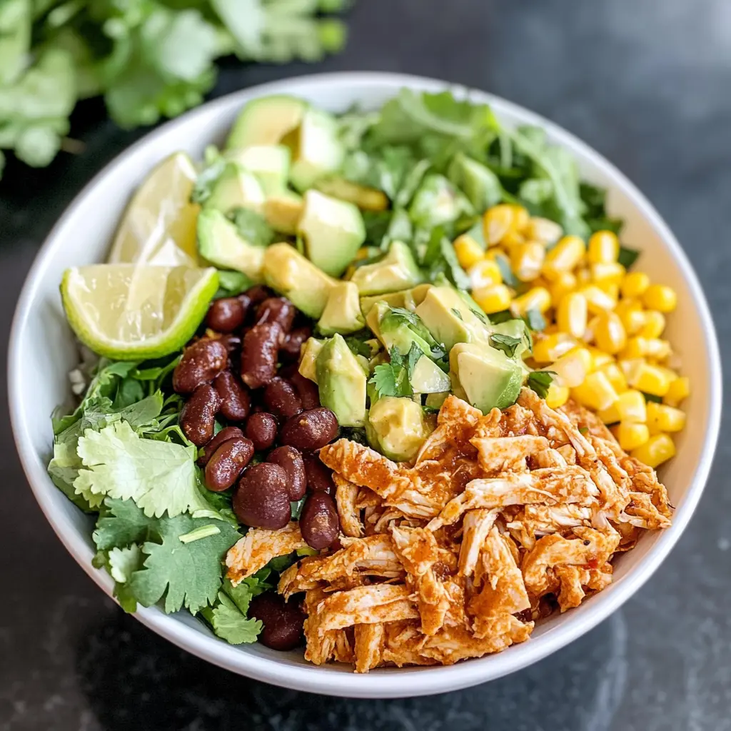 Craving a fresh and vibrant meal? This Loaded Chicken Taco Salad Bowl is perfect for lunch or dinner! Packed with seasoned chicken, crunchy veggies, and creamy toppings, it’s a flavor explosion in every bite. Save this easy recipe for your next gathering or meal prep—your taste buds will thank you!