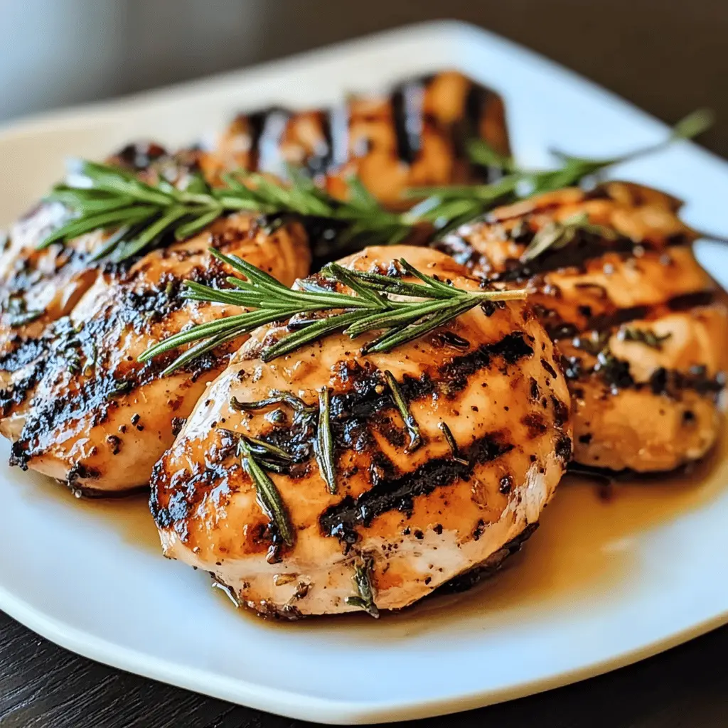 Fire up the grill for this Maple Rosemary Grilled Chicken, where sweet maple syrup meets fresh rosemary! Perfectly marinated and bursting with flavor, this recipe is an ideal choice for your summer BBQs, family dinners, or meal prep. Save this pin for a delicious, easy-to-make chicken dish that will impress at any gathering!