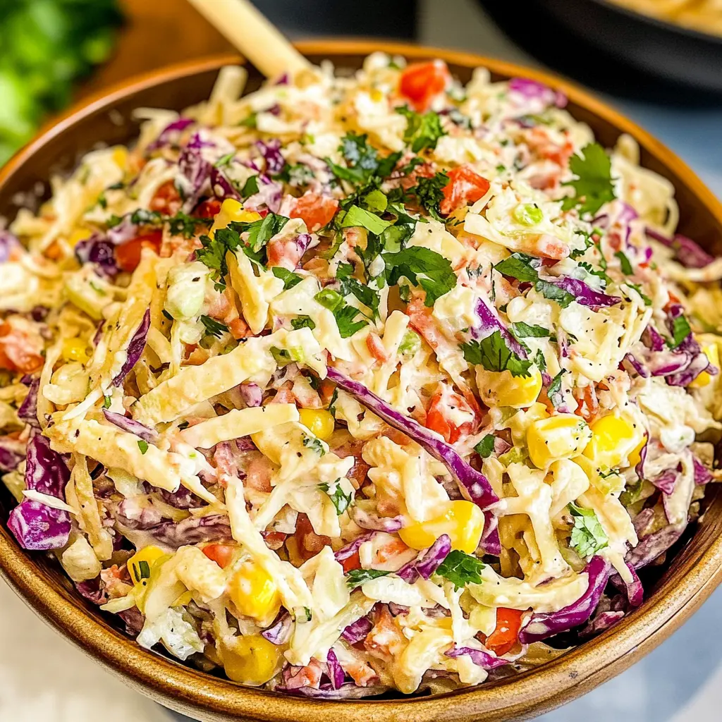 This vibrant Mexican coleslaw packs a punch with fresh flavors and a tangy dressing! Made with crunchy cabbage, zesty lime, and a hint of spice, it’s the perfect side for tacos, grilled meats, or barbecues. Save this easy recipe for your next gathering and impress your friends with a refreshing twist on a classic slaw!