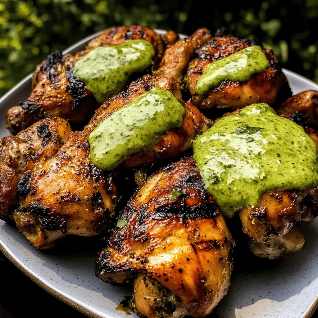 Spice up your dinner with this mouthwatering Peruvian Grilled Chicken topped with a creamy green sauce! Made with tender, marinated chicken and bright, zesty flavors, this dish is perfect for weeknight meals or summer BBQs. Save this recipe to impress your family or friends at your next gathering!