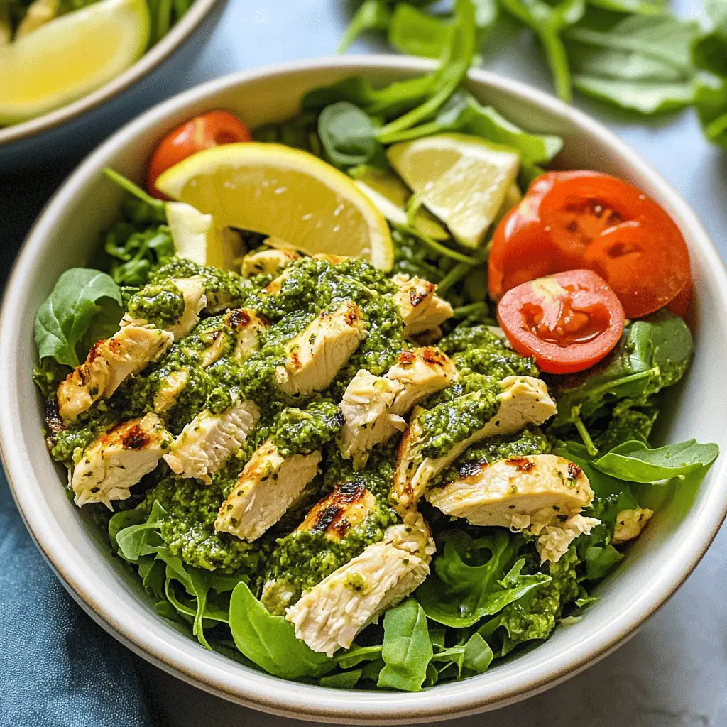 This vibrant Pesto Chicken Salad is bursting with fresh flavors! Packed with juicy chicken, colorful veggies, and a creamy pesto dressing, it's perfect for lunch or a light dinner. Quick to prepare and full of nutrients, it's a meal you'll want to make again and again. Save this pin for an easy, flavorful dish that’s ideal for picnics or casual gatherings!