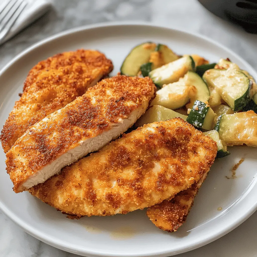 Quick and juicy air fryer chicken breasts are a game-changer for weeknight dinners! With minimal prep and just a few simple ingredients, you can enjoy perfectly cooked chicken that's both tender and flavorful. Save this recipe for an easy meal anytime, whether it's for a family dinner or meal prep for the week ahead!