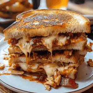 Get ready for a mouthwatering twist on a classic favorite! This BBQ Chicken Grilled Cheese combines tender chicken, zesty BBQ sauce, and gooey cheese all in crispy, grilled bread. Perfect for lunch or a cozy dinner, it’s an easy recipe you'll want to save for gatherings and family meals. Don’t miss out on this delicious comfort food!