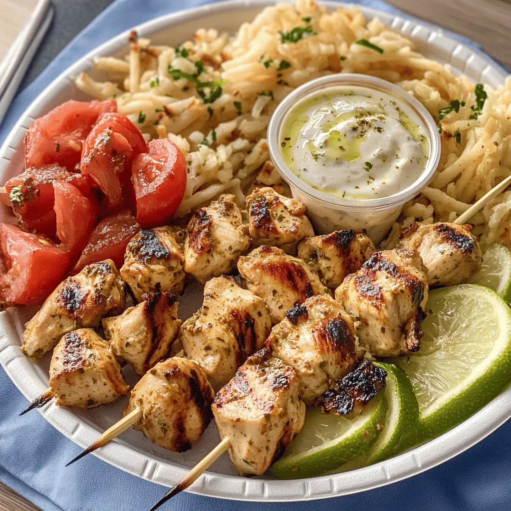 Fire up your taste buds with this Chicken Souvlaki recipe! Juicy marinated chicken skewers grilled to perfection, packed with Mediterranean flavors, and perfect for a summer BBQ or weeknight dinner. Serve with warm pita and creamy tzatziki for an unforgettable meal. Save this recipe to treat yourself to delicious homemade souvlaki anytime!