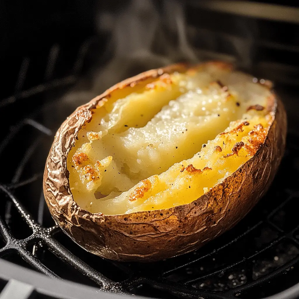 Crispy on the outside and fluffy on the inside, this Air Fryer Baked Potato recipe is a game-changer for your weeknight dinners! With just a few simple ingredients, you can enjoy a deliciously satisfying side or main dish in no time. Perfect for topping with butter, cheese, or your favorite fixings. Save this easy recipe for your next meal!