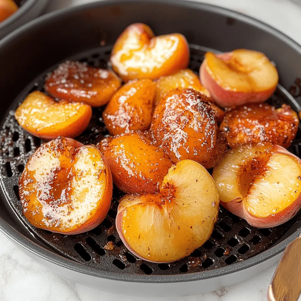 Looking for a quick and delicious dessert? Try these Easy Air Fryer Peaches! Sweet, juicy peaches are caramelized to perfection in the air fryer, making them an irresistible treat. Perfect for summer gatherings or a cozy night in, these peaches pair well with ice cream or yogurt. Save this recipe for a delightful dessert everyone will love!