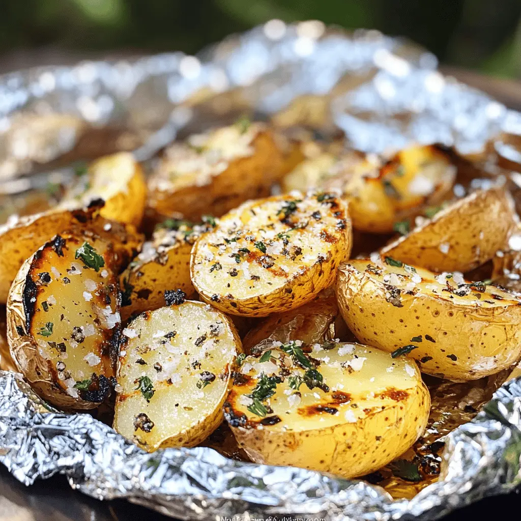 Get ready for a deliciously simple side dish with these Garlic Herb Grilled Potatoes in Foil! Featuring tender potatoes tossed in aromatic garlic and fresh herbs, this recipe is perfect for summer barbecues or cozy family dinners. Easy to prepare and packed with flavor, don’t forget to save this one for your next meal prep!