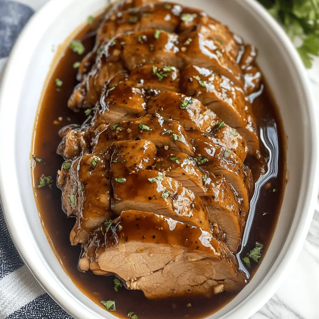 Looking to impress at dinner with minimal effort? This Glazed Slow Cooker Pork Tenderloin is your answer! With tender meat coated in a sweet and tangy glaze made from garlic, soy sauce, and honey, it’s perfect for family meals or gatherings. Save this easy recipe for a hassle-free dinner that never disappoints!