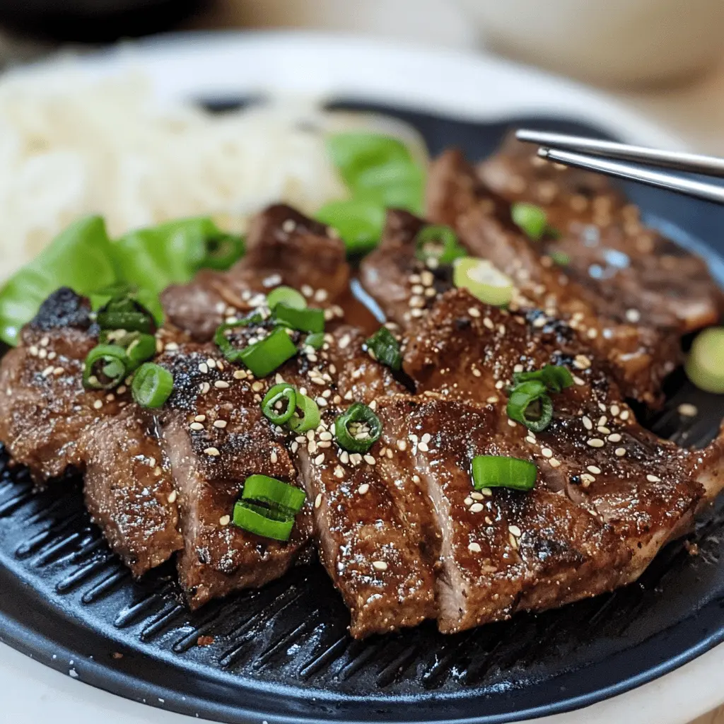 Get ready for a flavor-packed BBQ experience with these Grilled Korean Short Ribs! Featuring tender beef marinated in a rich sauce of soy sauce, garlic, and sesame oil, this dish is perfect for summer cookouts or cozy gatherings. Save this recipe now and impress your friends and family with melt-in-your-mouth ribs that are sure to be a hit!