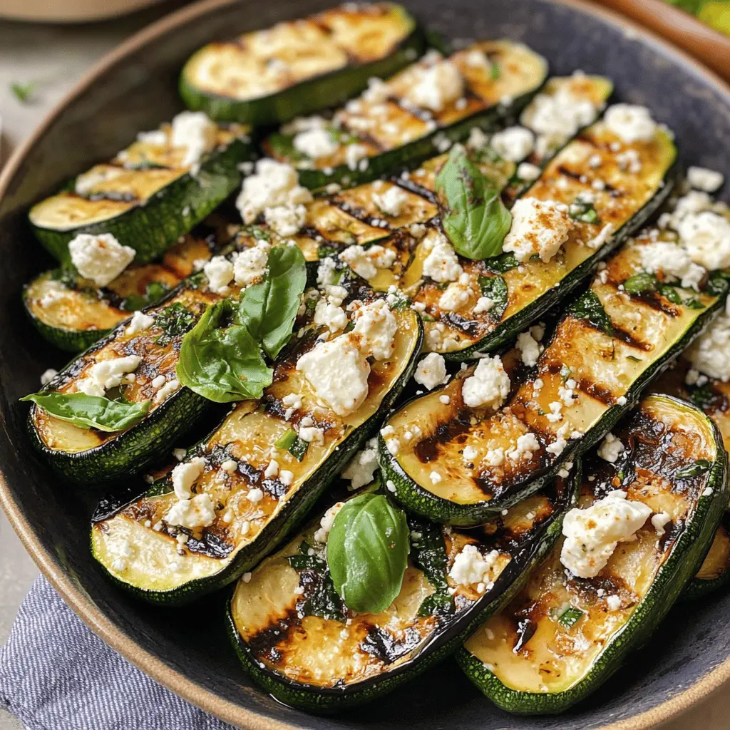 Fire up the grill for this simple yet delicious Grilled Zucchini with Feta and Basil! This recipe features tender zucchini, topped with creamy feta and fresh basil for a burst of flavor. Perfect as a side dish for summer barbecues or a light appetizer. Save this pin to enjoy a healthy, quick recipe on your next cooking adventure!