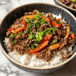 Delicious Ground Beef Teriyaki Rice Bowls are a quick and tasty meal perfect for busy weeknights! With a sweet and savory sauce, tender beef, and fluffy rice, this dish is a family favorite. Perfect for meal prep or a cozy dinner. Save this recipe for your next mealtime adventure! Ideal for any occasion, from casual lunches to festive gatherings.