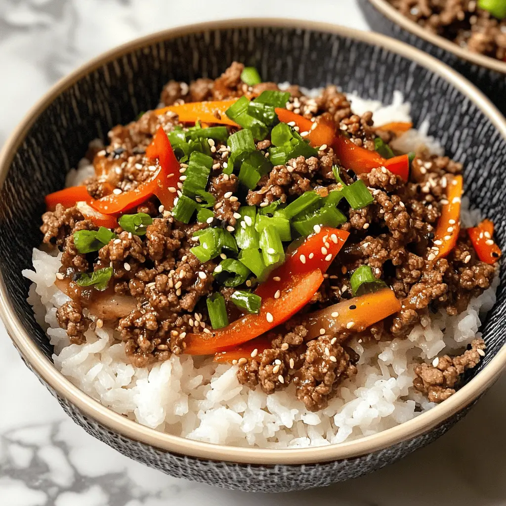 Delicious Ground Beef Teriyaki Rice Bowls are a quick and tasty meal perfect for busy weeknights! With a sweet and savory sauce, tender beef, and fluffy rice, this dish is a family favorite. Perfect for meal prep or a cozy dinner. Save this recipe for your next mealtime adventure! Ideal for any occasion, from casual lunches to festive gatherings.