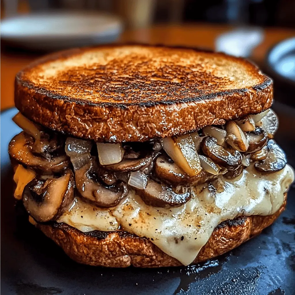 Craving a delicious and hearty meal? This Mushroom Swiss Patty Melt features juicy beef patties topped with sautéed mushrooms and melted Swiss cheese, all sandwiched between buttery grilled bread. Perfect for a cozy dinner or game day feast! Save this recipe for a satisfying comfort food experience anytime!
