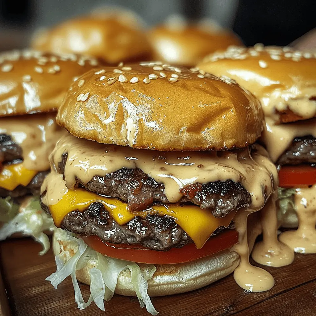 These Smash Burgers with Baconnaise Sauce are a game changer for your backyard barbecues! Featuring juicy, crispy beef patties topped with a creamy, smoky baconnaise, they’re the perfect blend of flavors. Ideal for family dinners or casual get-togethers, don’t forget to save this recipe for your next cookout!