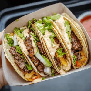 Get ready for a flavor-packed twist on your favorite burger with these Original Smash Burger Tacos! Perfectly seasoned beef, topped with melted cheese and fresh toppings, all wrapped in a warm tortilla. These tacos are ideal for a fun family dinner or a casual get-together with friends. Save this recipe for a delicious night of tacos you won’t forget!