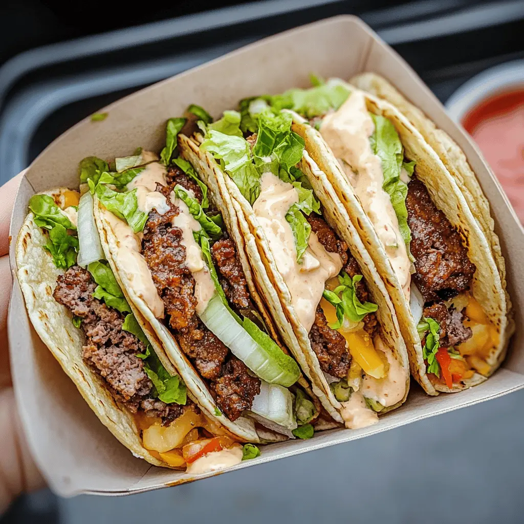 Get ready for a flavor-packed twist on your favorite burger with these Original Smash Burger Tacos! Perfectly seasoned beef, topped with melted cheese and fresh toppings, all wrapped in a warm tortilla. These tacos are ideal for a fun family dinner or a casual get-together with friends. Save this recipe for a delicious night of tacos you won’t forget!