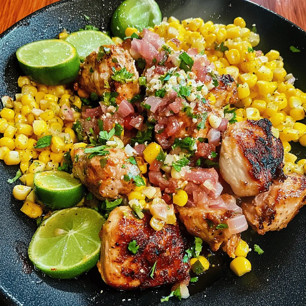 Easy Blackstone Jalapeno Lime Chicken and Corn Recipe
