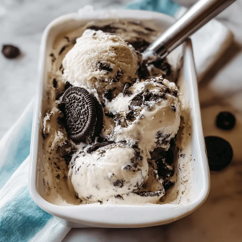 Creamy Cookies and Cream Ice Cream Recipe