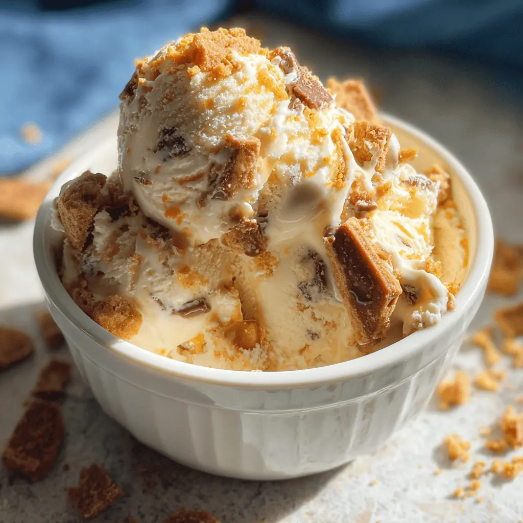 Easy Homemade Butterfinger Ice Cream Recipe