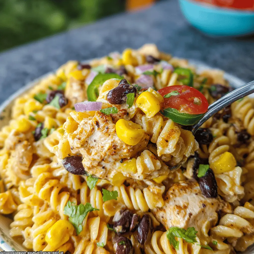 Zesty Chicken Enchilada Pasta Salad Recipe