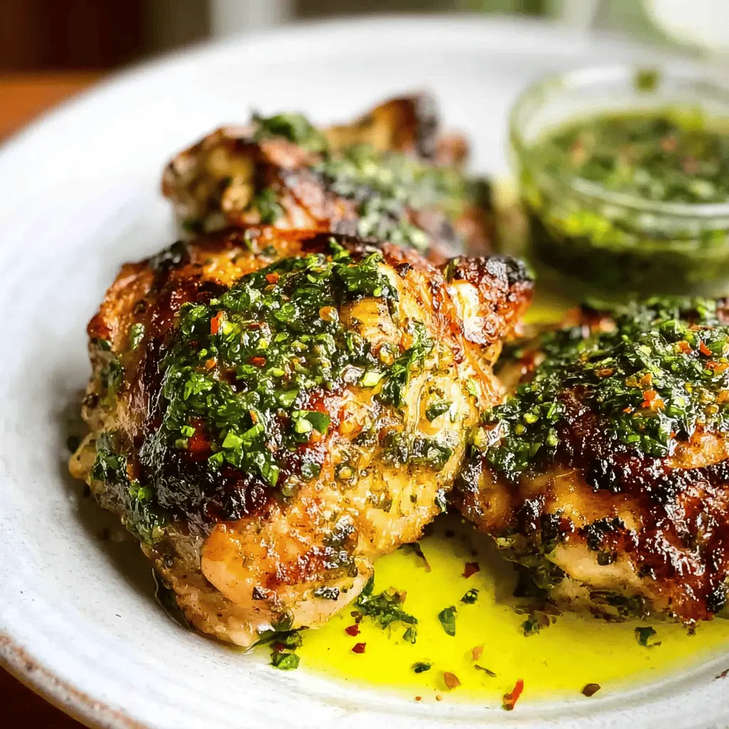 Easy Chimichurri Chicken Thighs Recipe