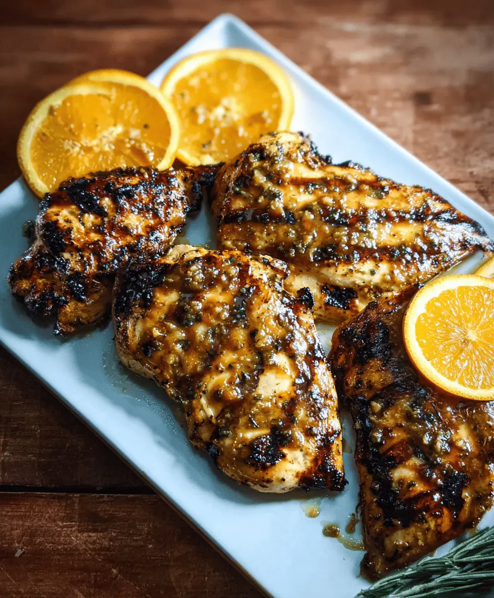 Easy Grilled Citrus Chicken With Sweet Glaze