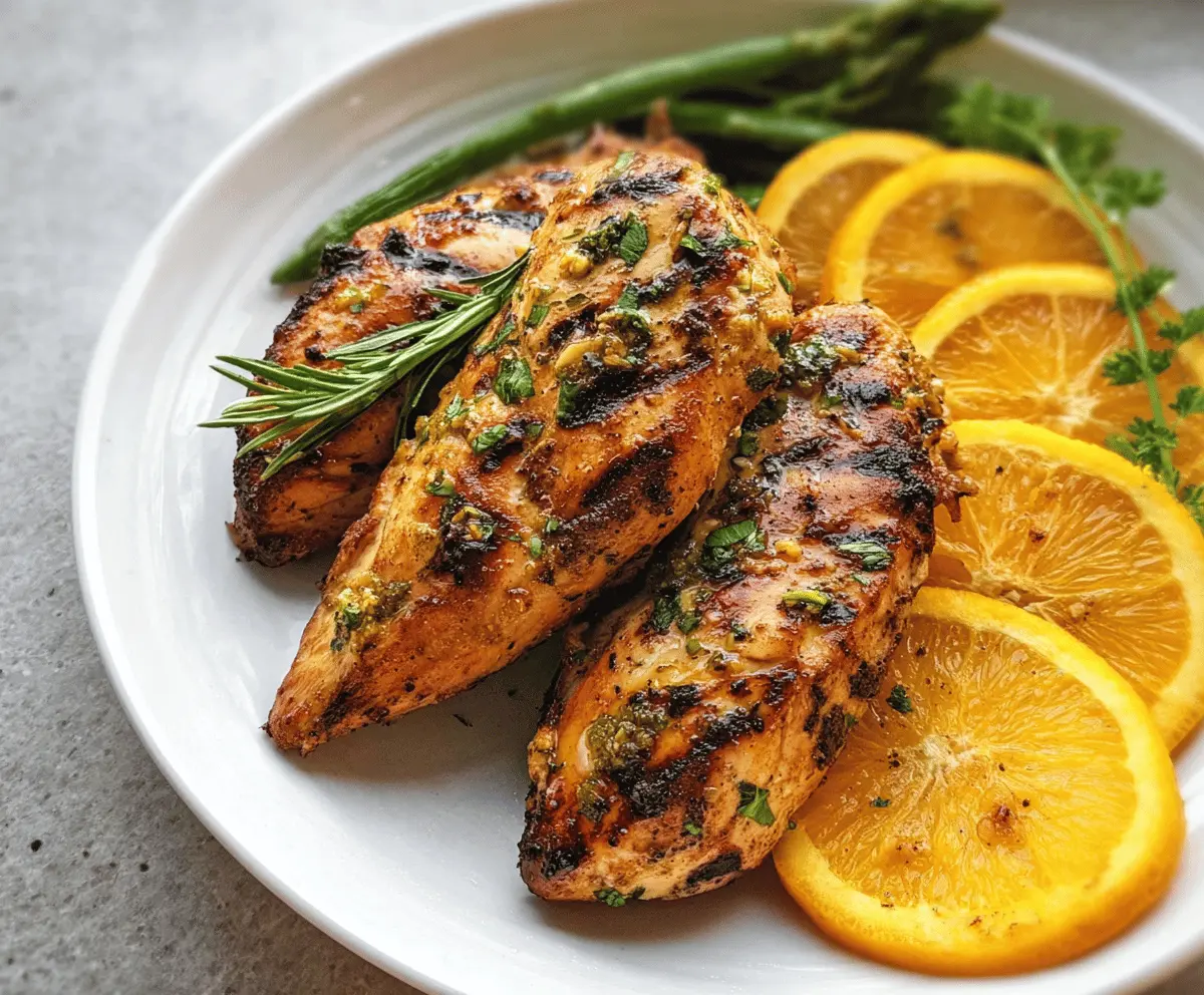 Easy Citrus Dijon Grilled Chicken Recipe
