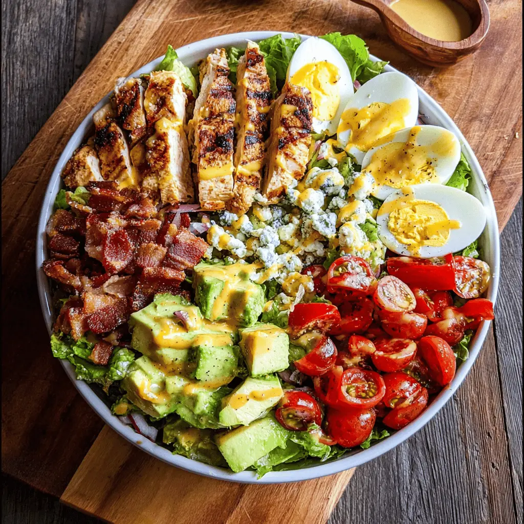 Easy Grilled Chicken Cobb Salad with Honey Dijon