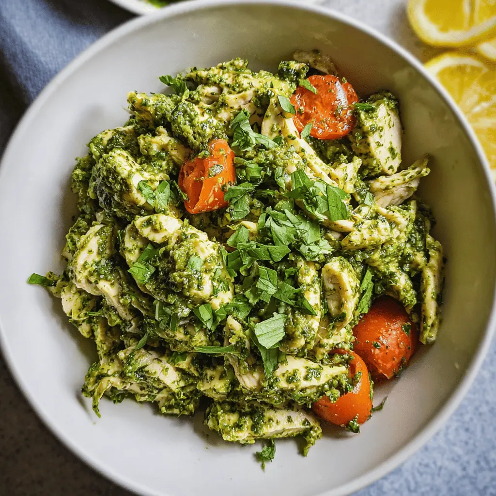 Easy Pesto Chicken Salad Recipe