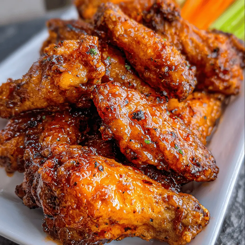 Easy Hot Honey Peach Wings Recipe