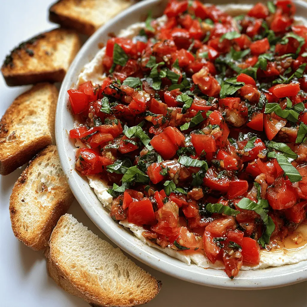 Easy and Creamy Bruschetta Dip Recipe