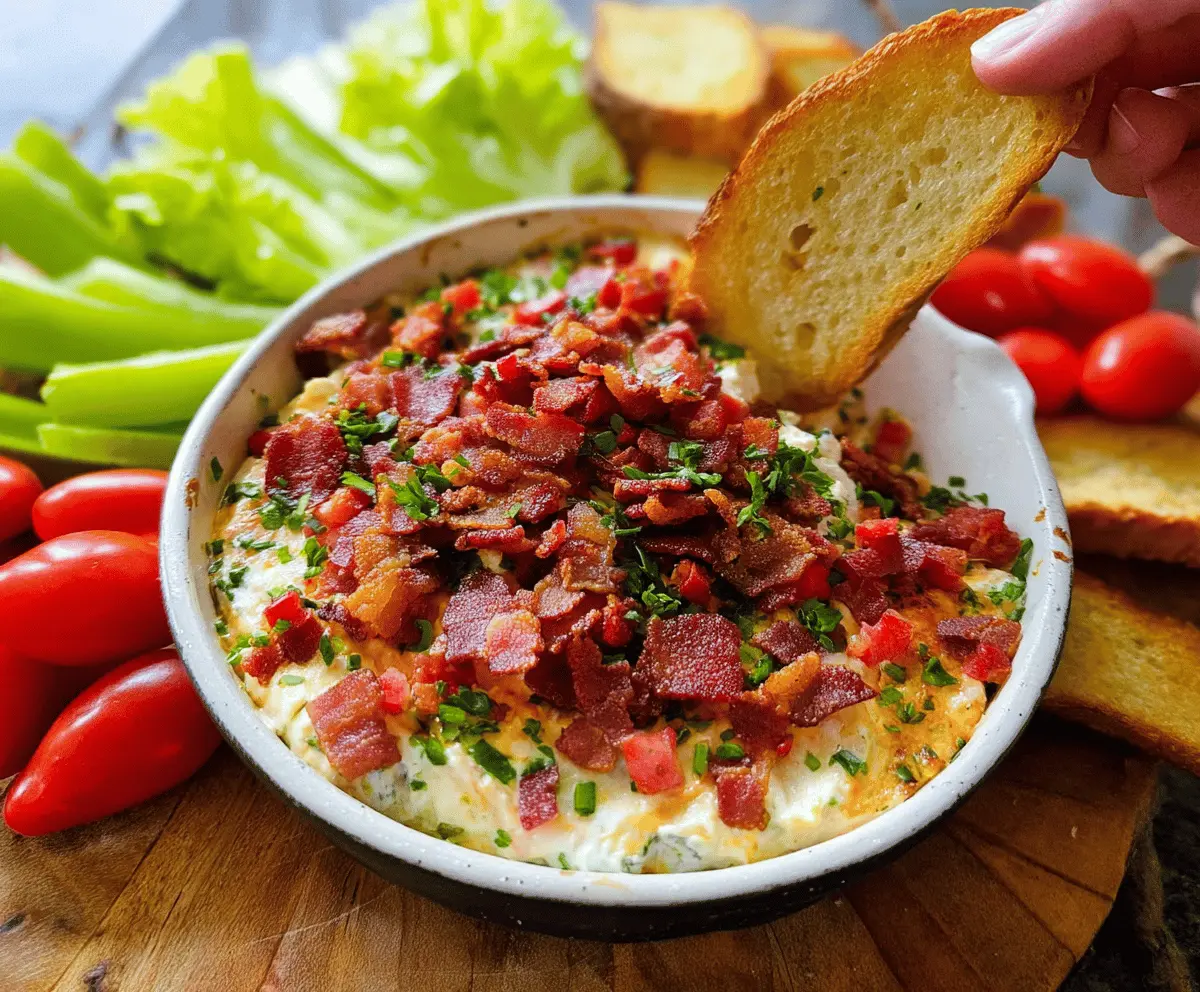 Easy and Crispy BLT Dip Recipe