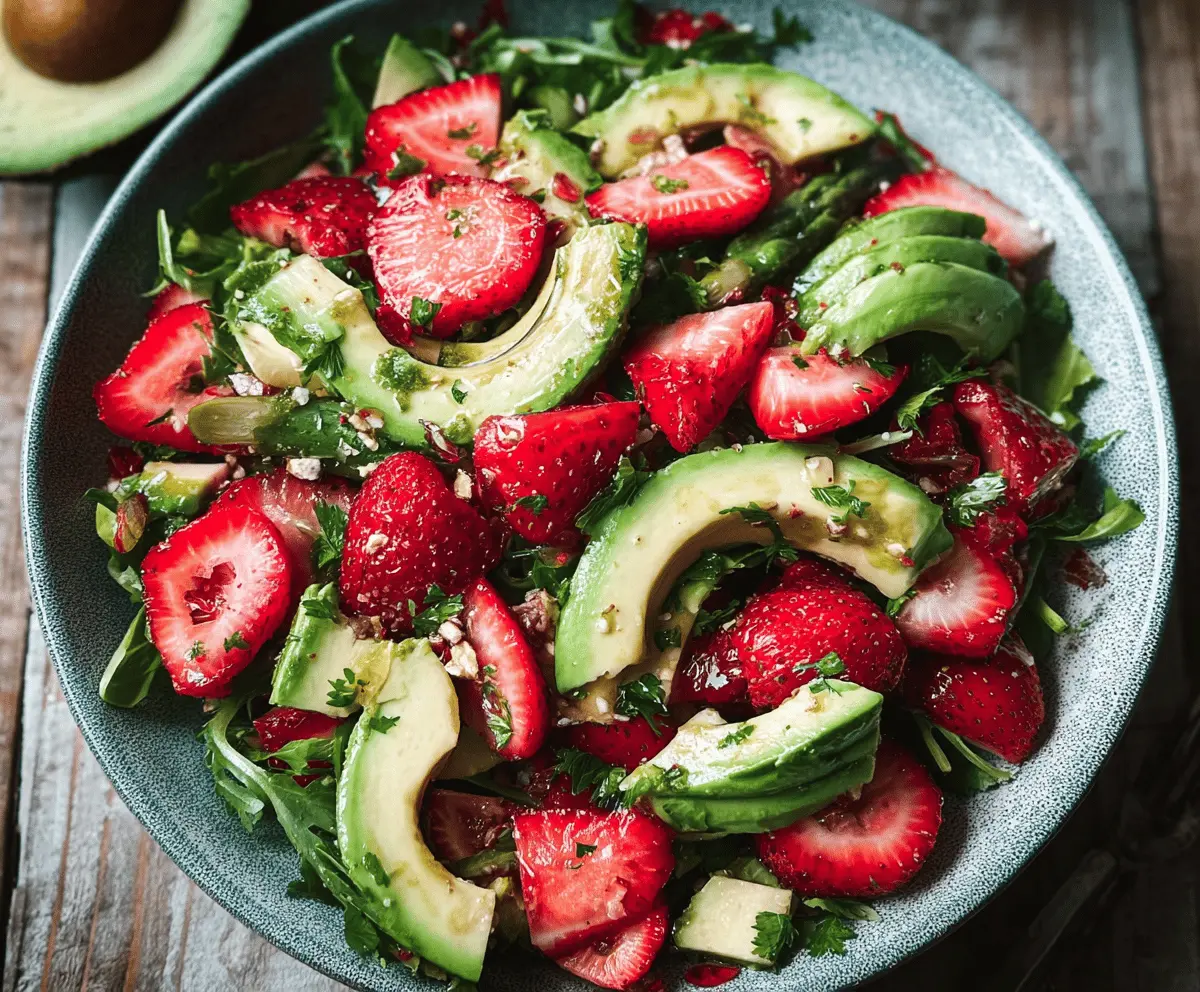 Fresh Strawberry Avocado Salad Recipe