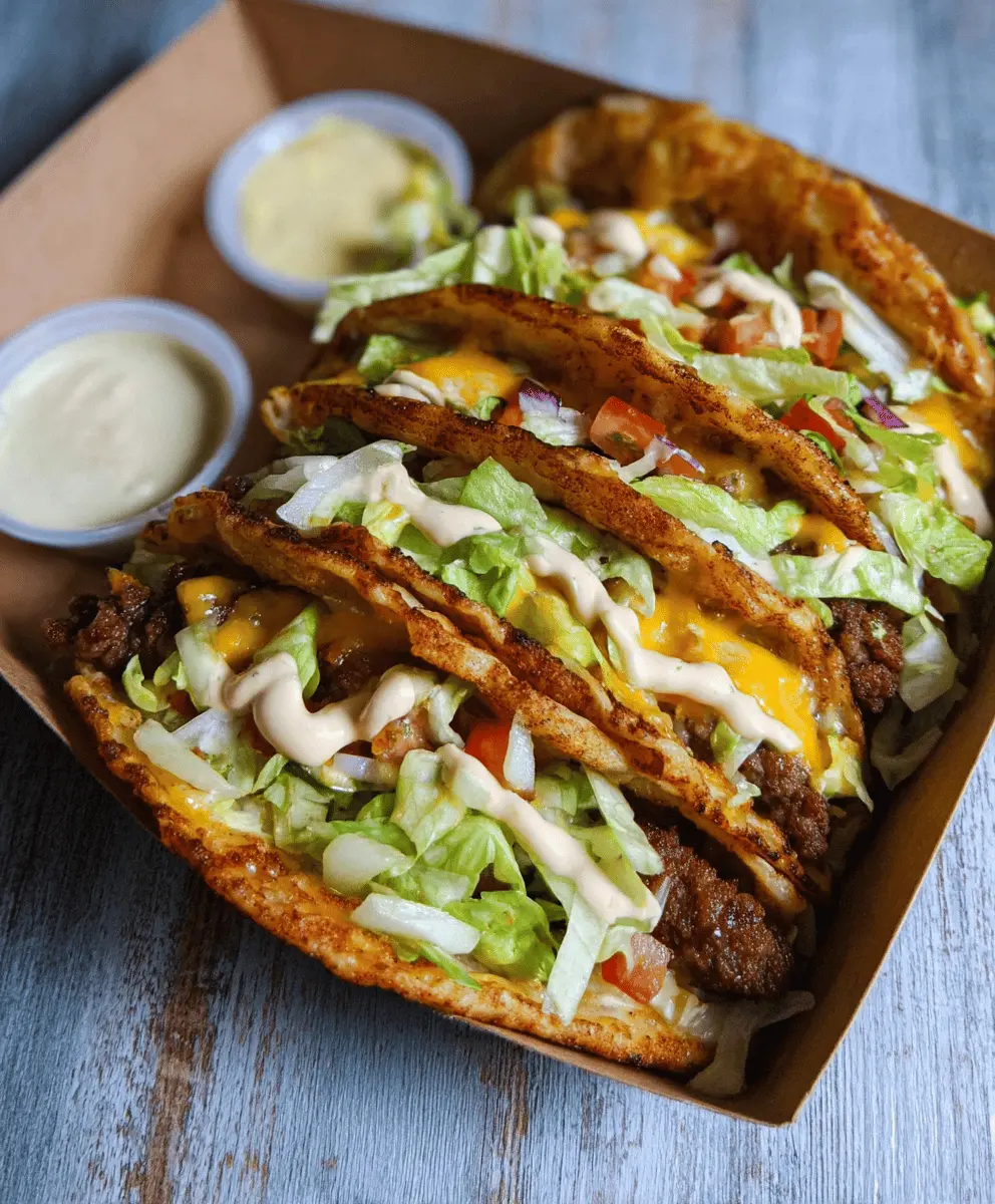 Easy Smash Burger Tacos Recipe for Quick Weeknight Meals