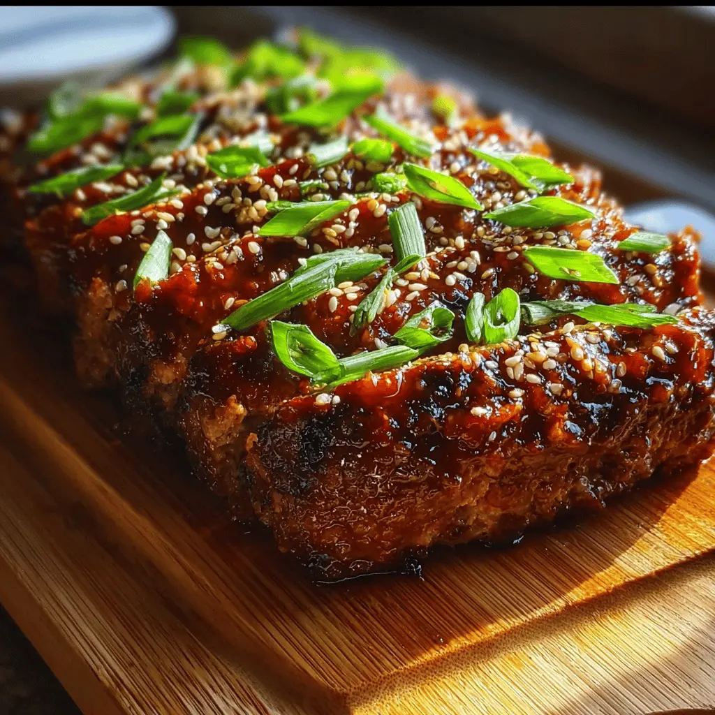 Easy Sweet and Spicy Korean BBQ Meatloaf