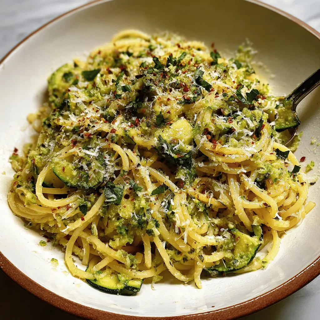 Easy Creamy Zucchini Butter Pasta Recipe