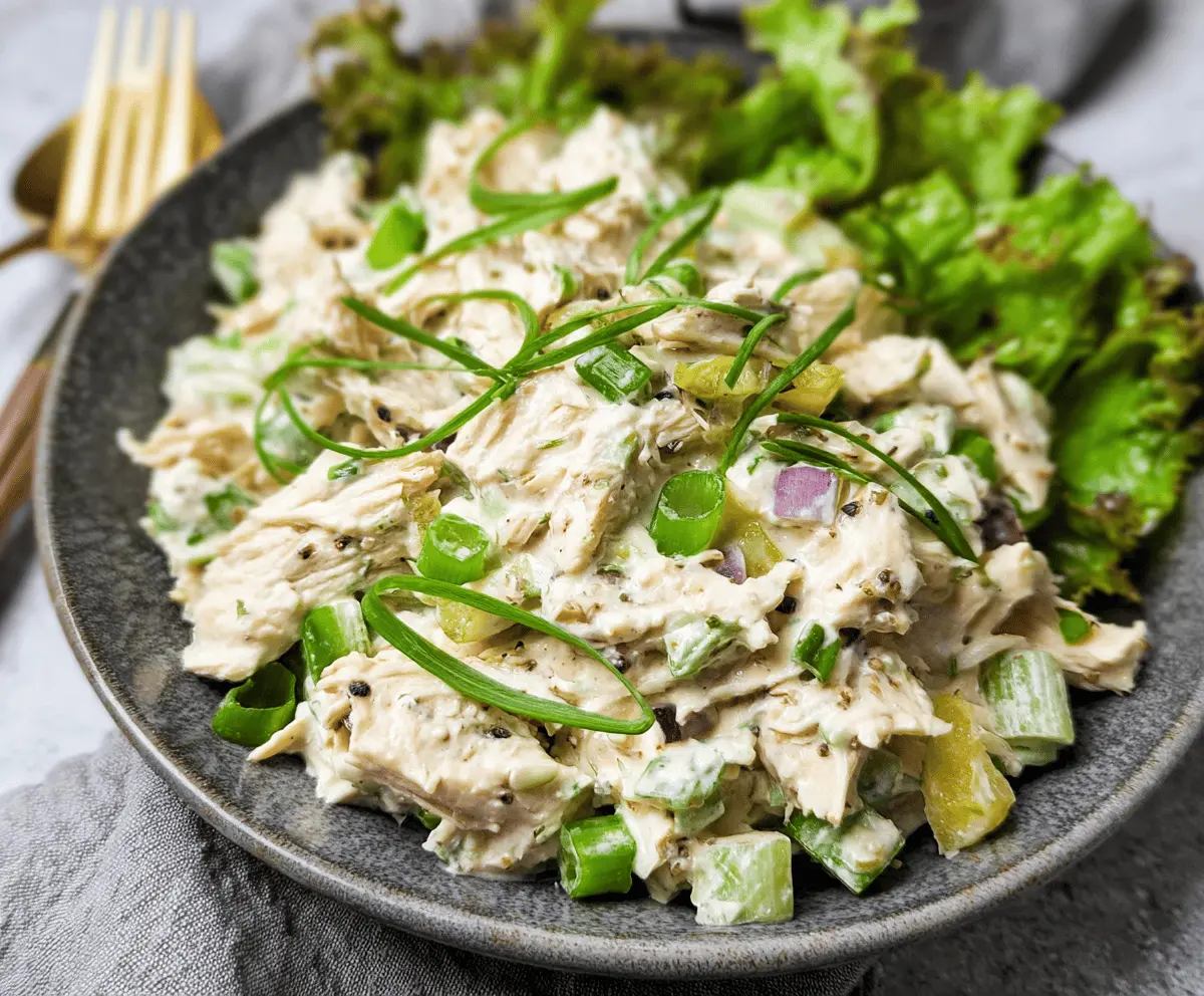 Easy Creamy Keto Chicken Salad Recipe