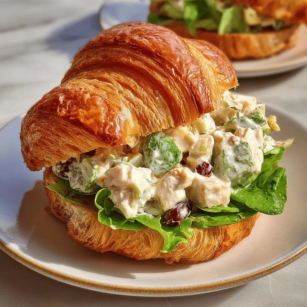 Easy Homemade Chicken Salad Croissant Recipe