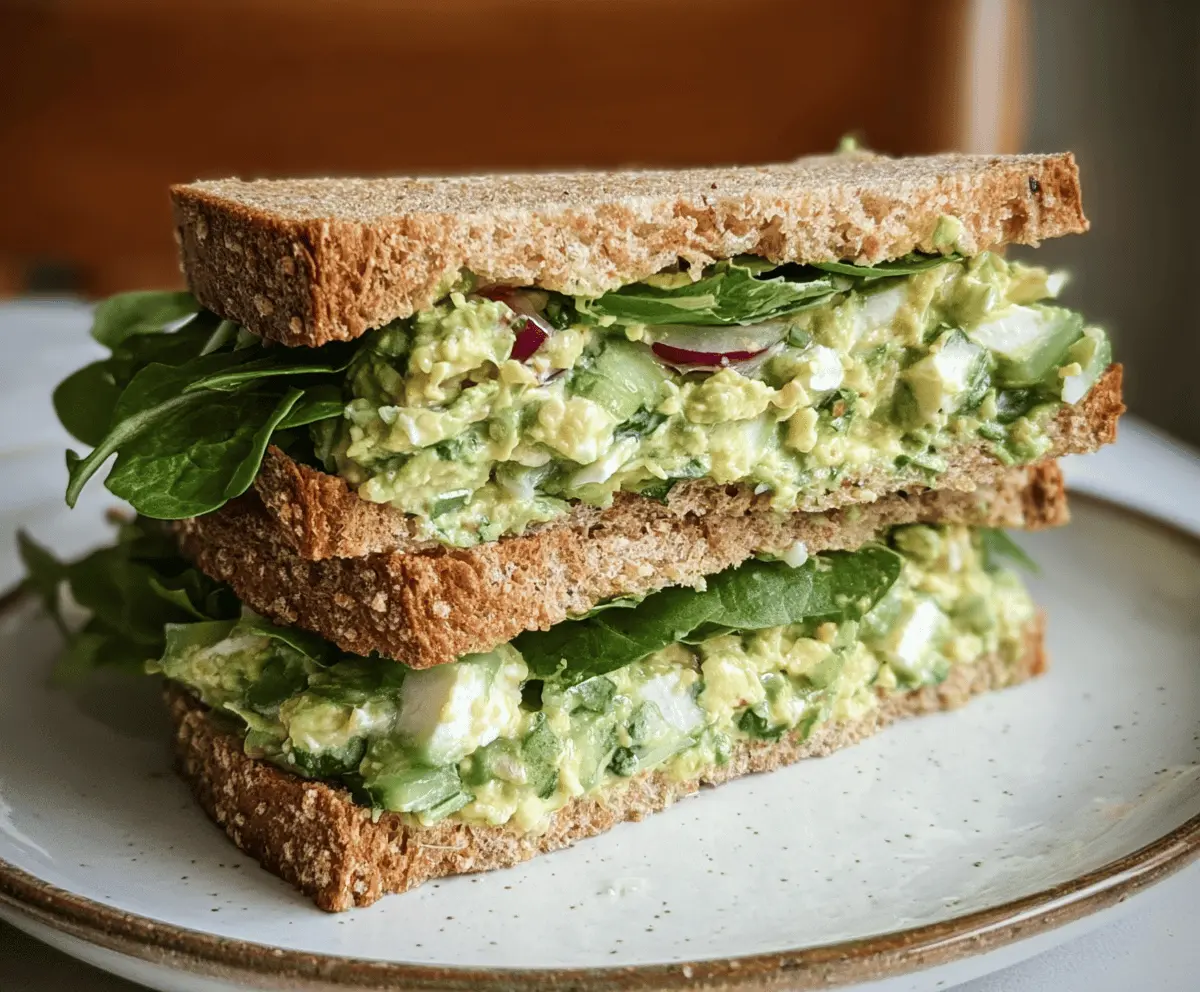 Healthy Green Goddess Salad Sandwich Recipe